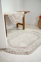 İRYA-Dale 2’Li Takım Banyo Paspası %100 Pamuk 40X60 + 60X90 Bej-Paspas-7-roqelvaxirum.shop