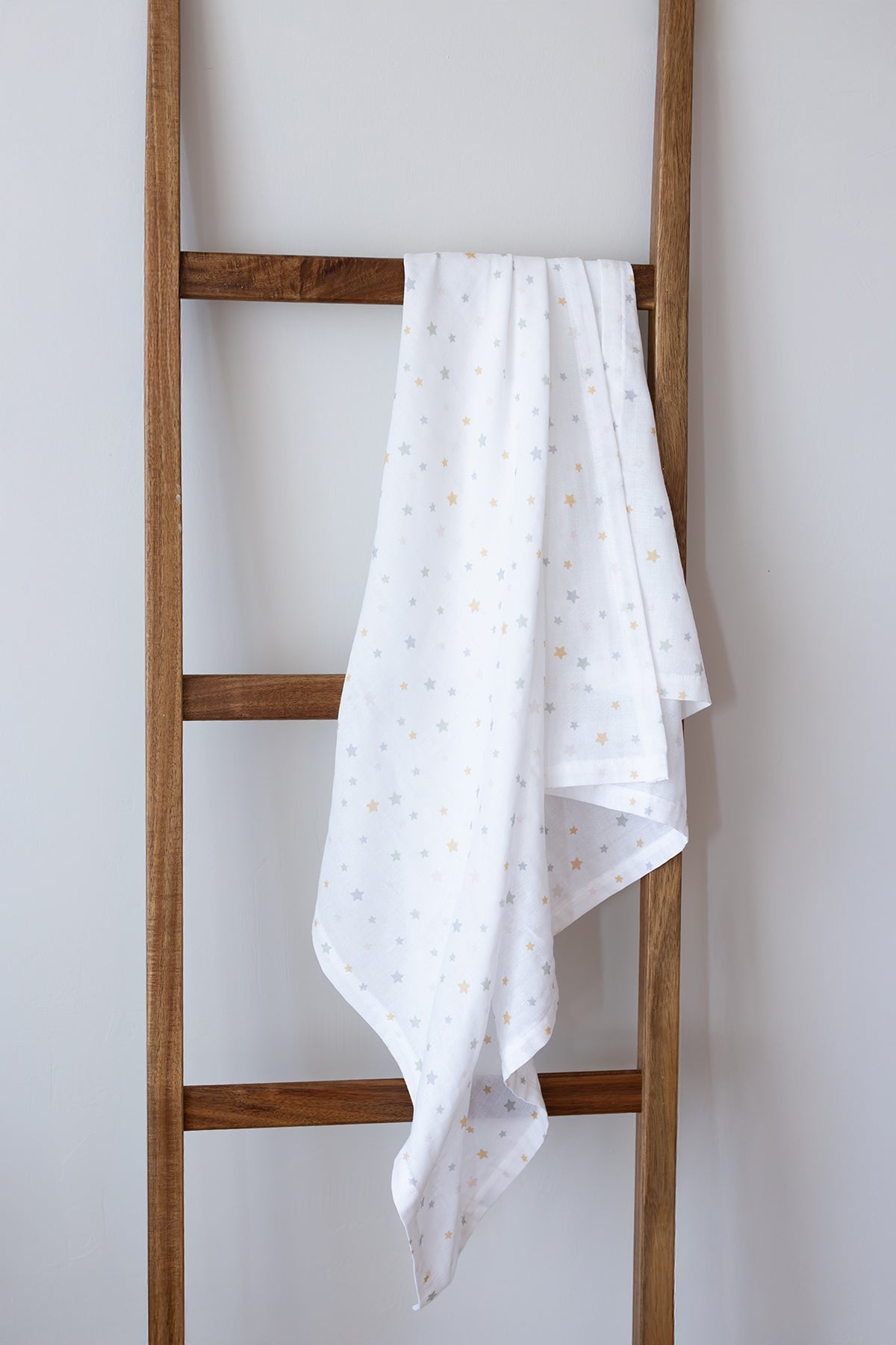 İRYA-Dreamer Organik Pamuk 2 Katlı Müslin Örtü Beyaz 100X100-Müslin Örtü-5-roqelvaxirum.shop