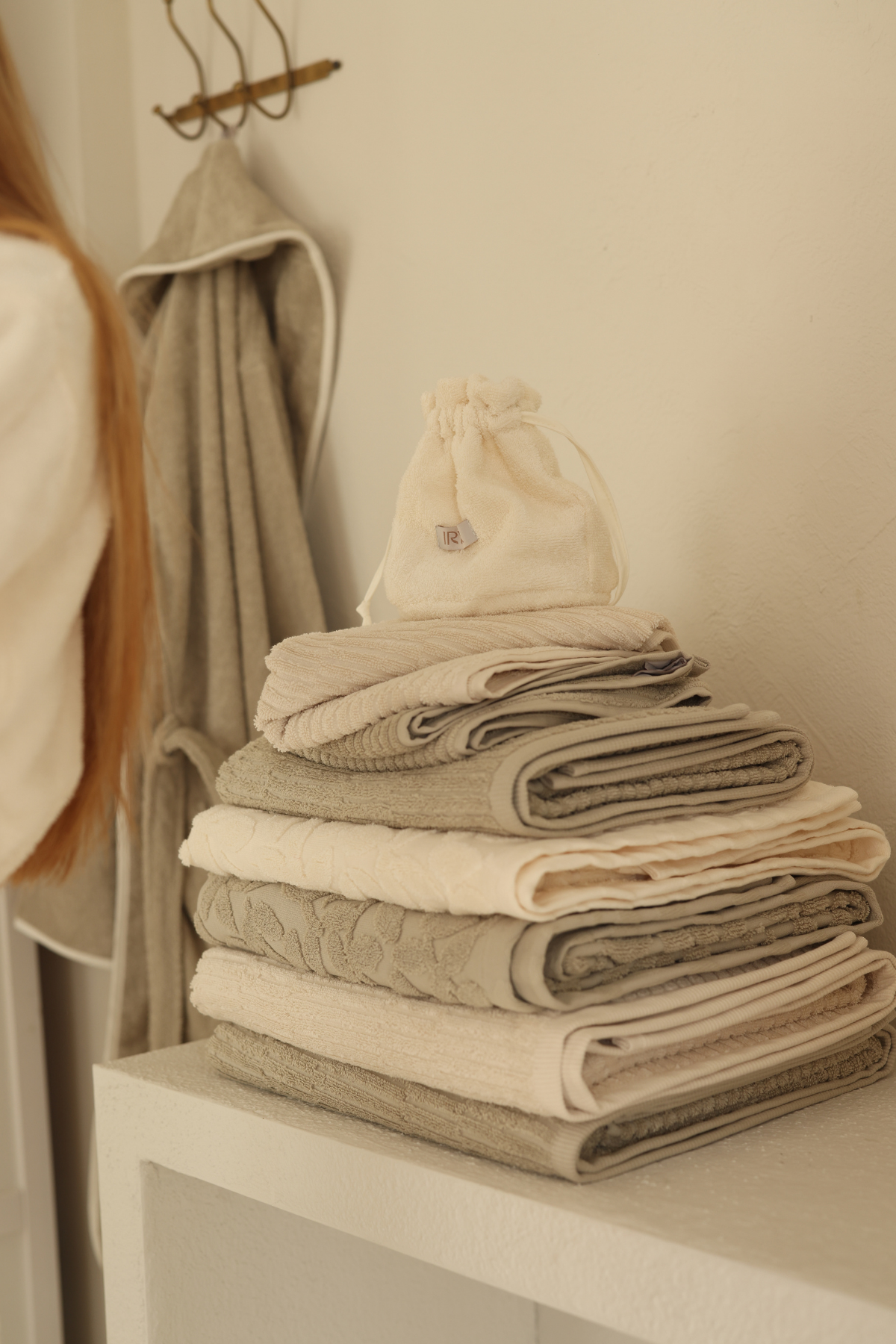 İRYA-Earth Banyo Havlusu 70X140 Cm Bej-Havlu & Havlu Setleri-5-roqelvaxirum.shop