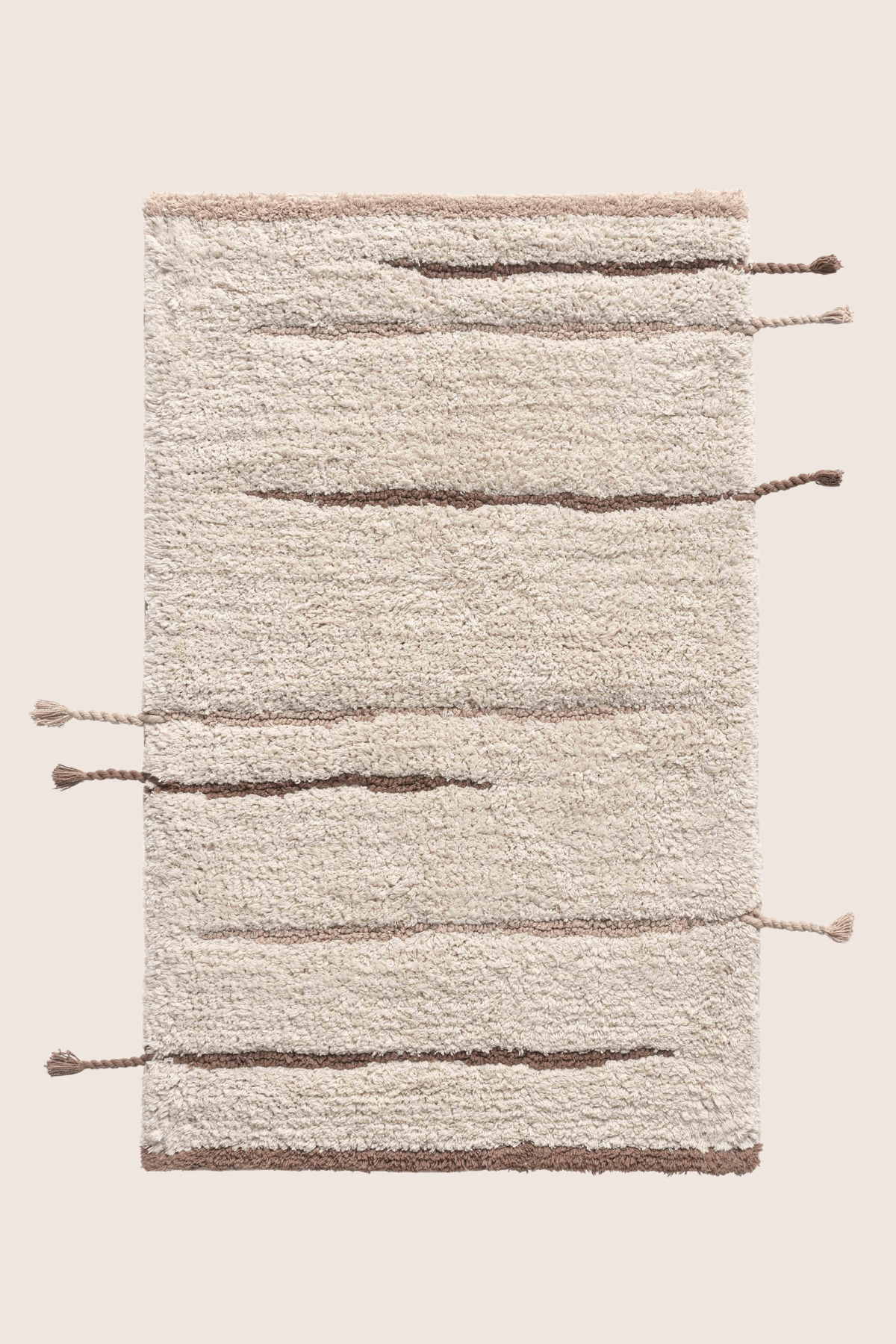İRYA-Earth Tekli Banyo Paspası %100 Pamuk 50X80 Cm Kahverengi-Paspas-3-roqelvaxirum.shop