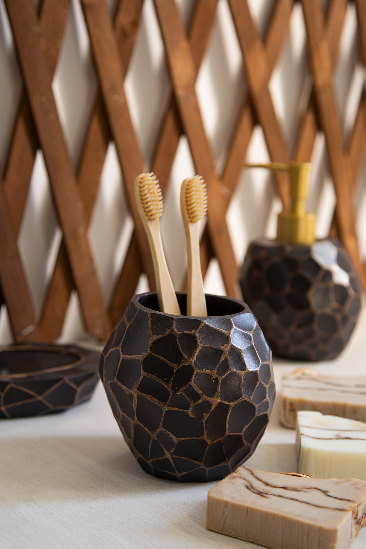 İRYA-Jayla 5 Parça Banyo Seti-Banyo Düzenleyicileri-4-roqelvaxirum.shop