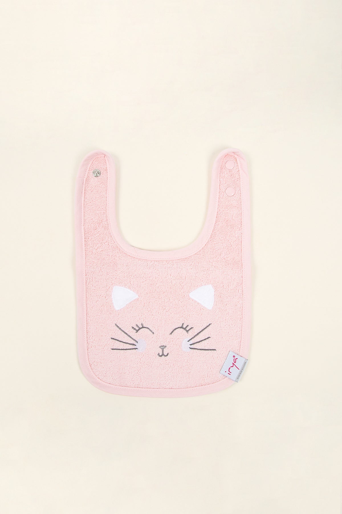 İRYA-Kitty 2'Li Organik Pamuk Yenidoğan Hediye Seti Pembe | Havlu, Önlük-4-roqelvaxirum.shop