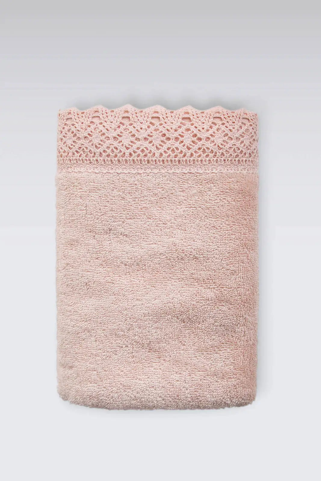 İRYA-Lacy Banyo Havlusu 90X150 Cm Pembe-Havlu & Havlu Setleri-1-roqelvaxirum.shop
