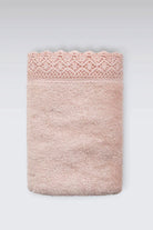 İRYA-Lacy Banyo Havlusu 90X150 Cm Pembe-Havlu & Havlu Setleri-1-roqelvaxirum.shop