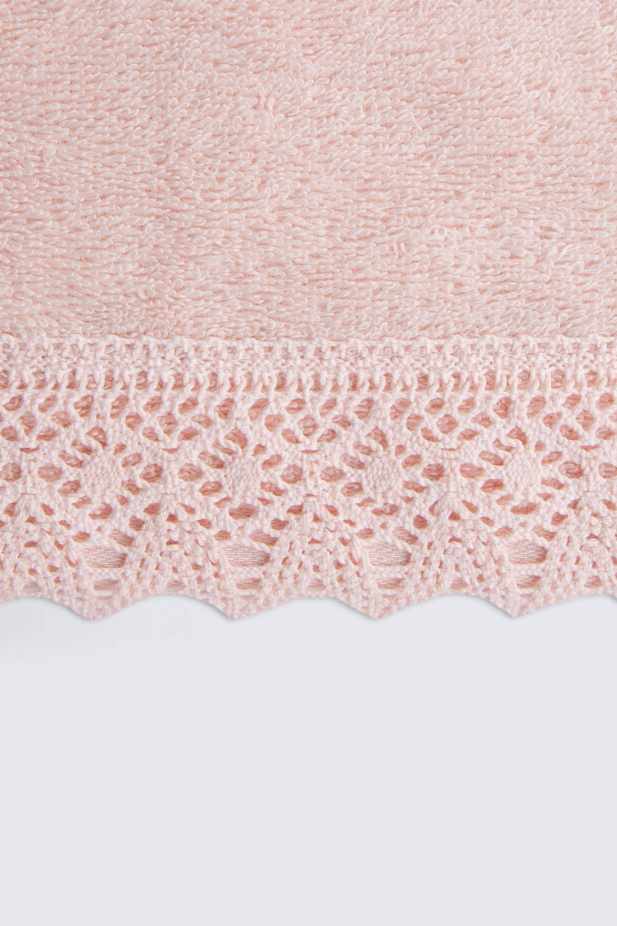İRYA-Lacy Banyo Havlusu 90X150 Cm Pembe-Havlu & Havlu Setleri-3-roqelvaxirum.shop