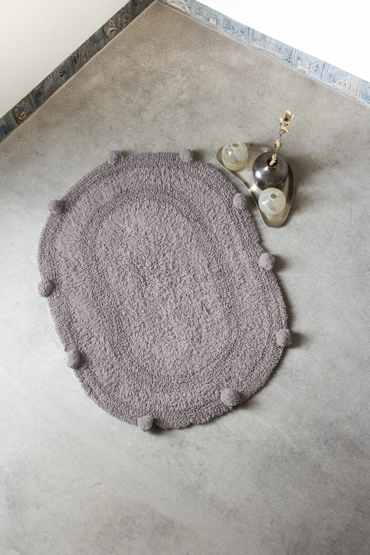 İRYA-Lampetie | Eris Tekli Banyo Paspası 45X60 Gri-Paspas-1-roqelvaxirum.shop