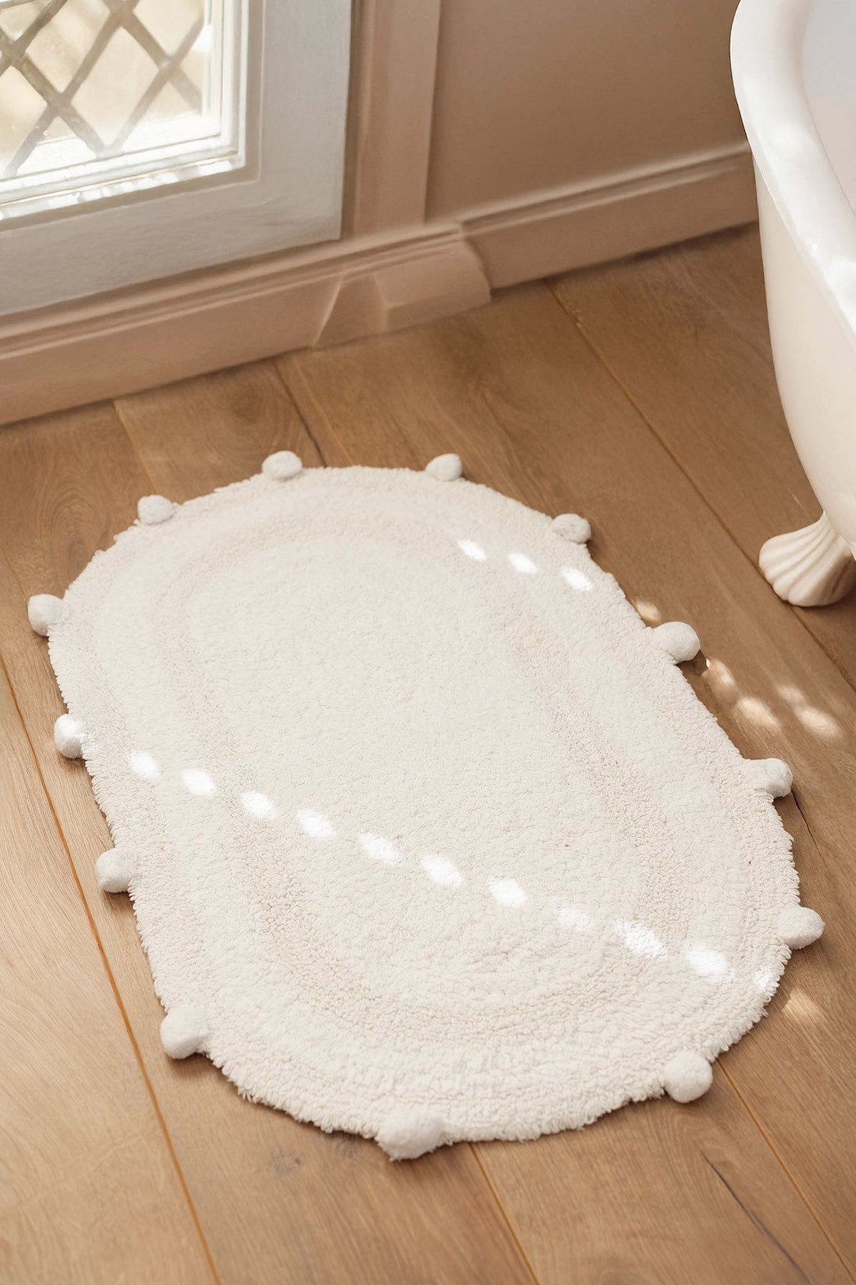 İRYA-Lampetie | Eris Tekli Banyo Paspası 50X80 Beyaz-Paspas-1-roqelvaxirum.shop