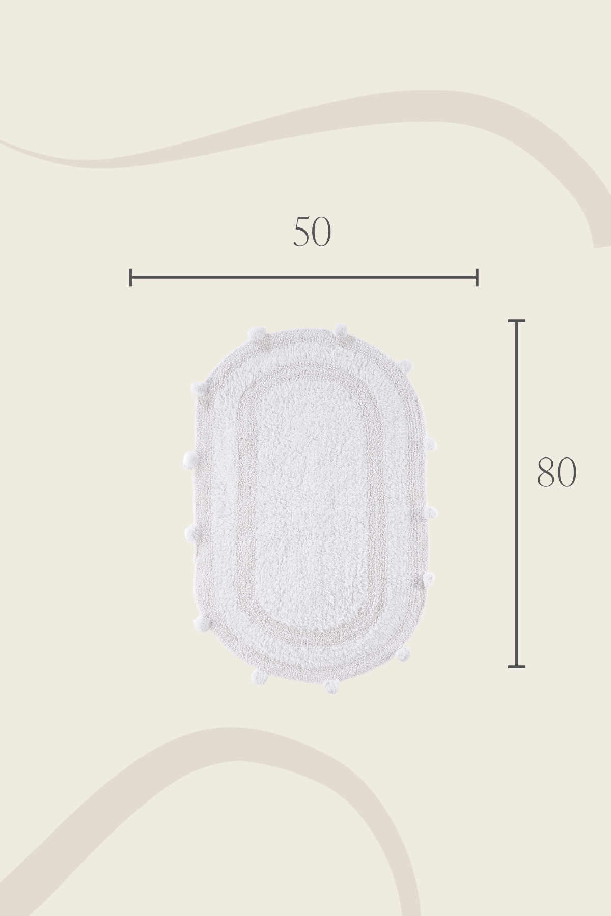 İRYA-Lampetie | Eris Tekli Banyo Paspası 50X80 Beyaz-Paspas-6-roqelvaxirum.shop