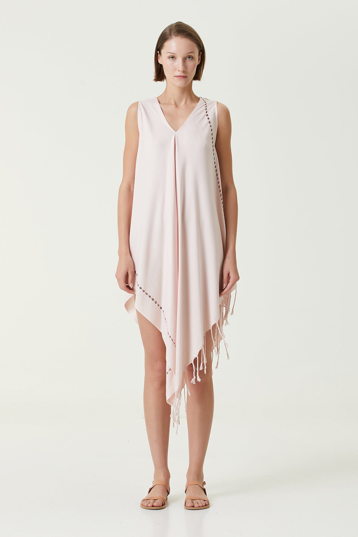 İRYA-Layla Askılı Elbise Pudra-Elbise-6-roqelvaxirum.shop