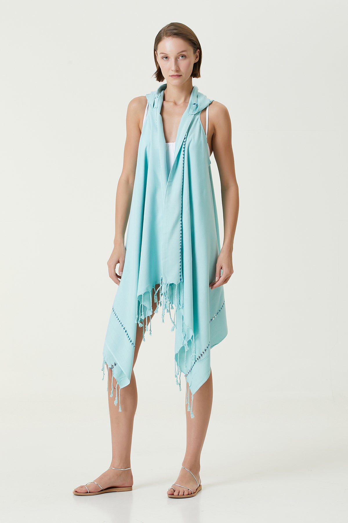 İRYA-Layla Kapüşonlu Elbise Yeşil-Elbise-6-roqelvaxirum.shop