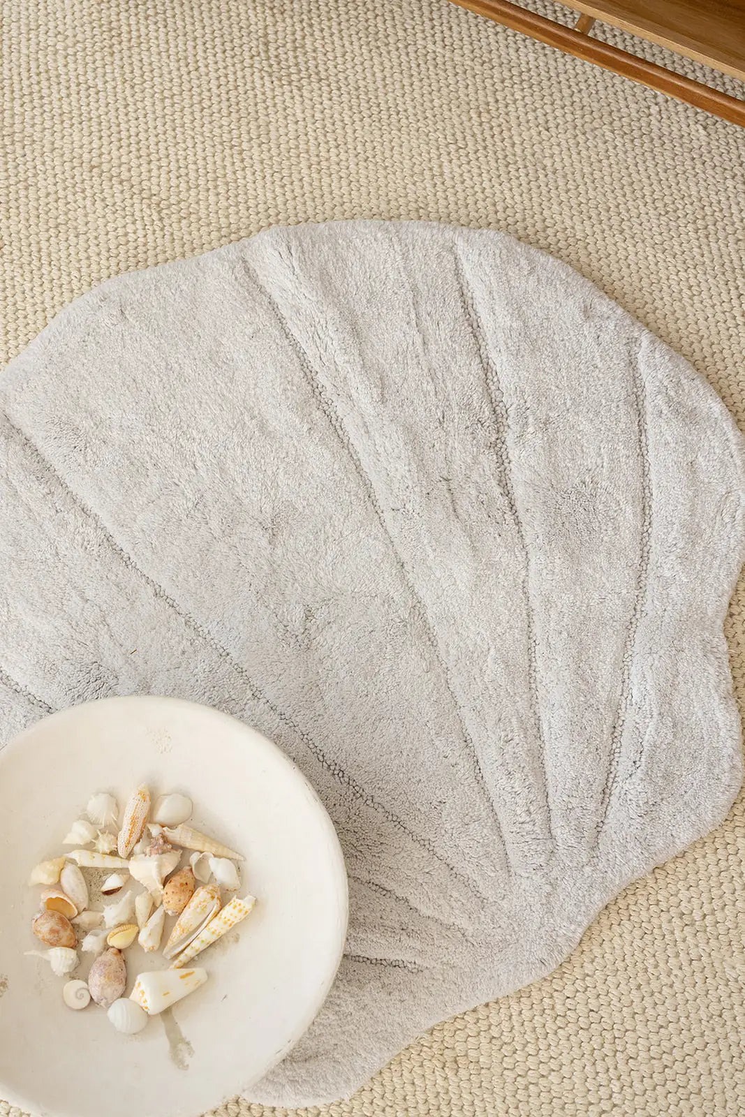 İRYA-Le Perla Bambu Tekli Banyo Paspası Bambu 80X90 Gri-Paspas-2-roqelvaxirum.shop