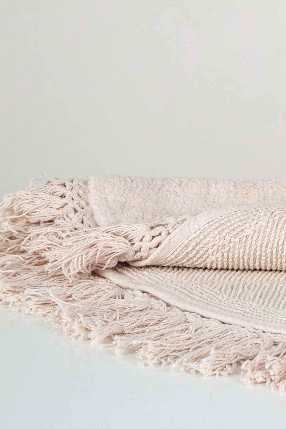 İRYA-Lora Yuvarlak Banyo Paspası %100 Pamuk 90X90 Pembe-Paspas-8-roqelvaxirum.shop