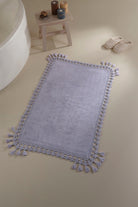 İRYA-Lorna Tekli Banyo Paspası %100 Pamuk 70X110 Lila-Paspas-1-roqelvaxirum.shop
