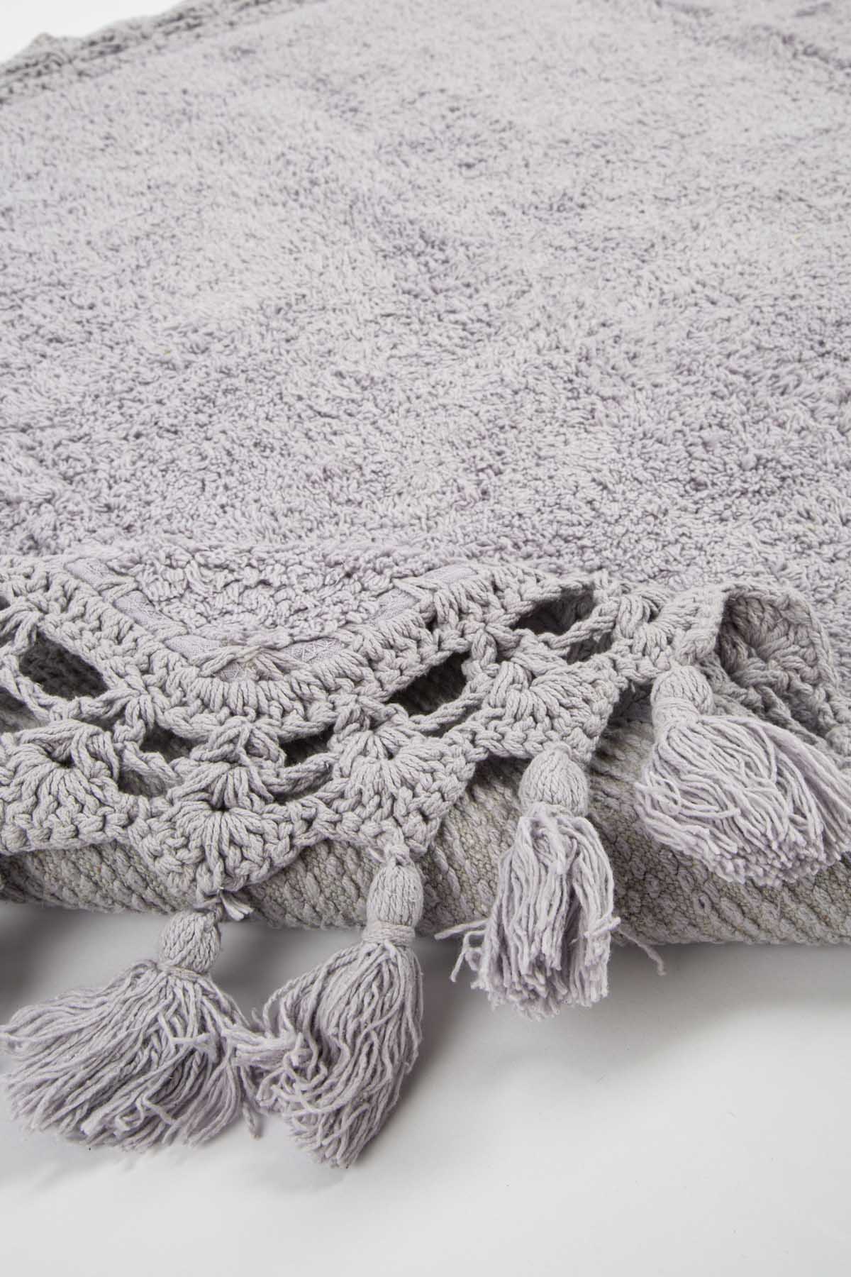 İRYA-Lorna Tekli Banyo Paspası %100 Pamuk 70X110 Lila-Paspas-6-roqelvaxirum.shop