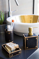 İRYA-Luxton 4 Parça Banyo Seti-Banyo Düzenleyicileri-2-roqelvaxirum.shop