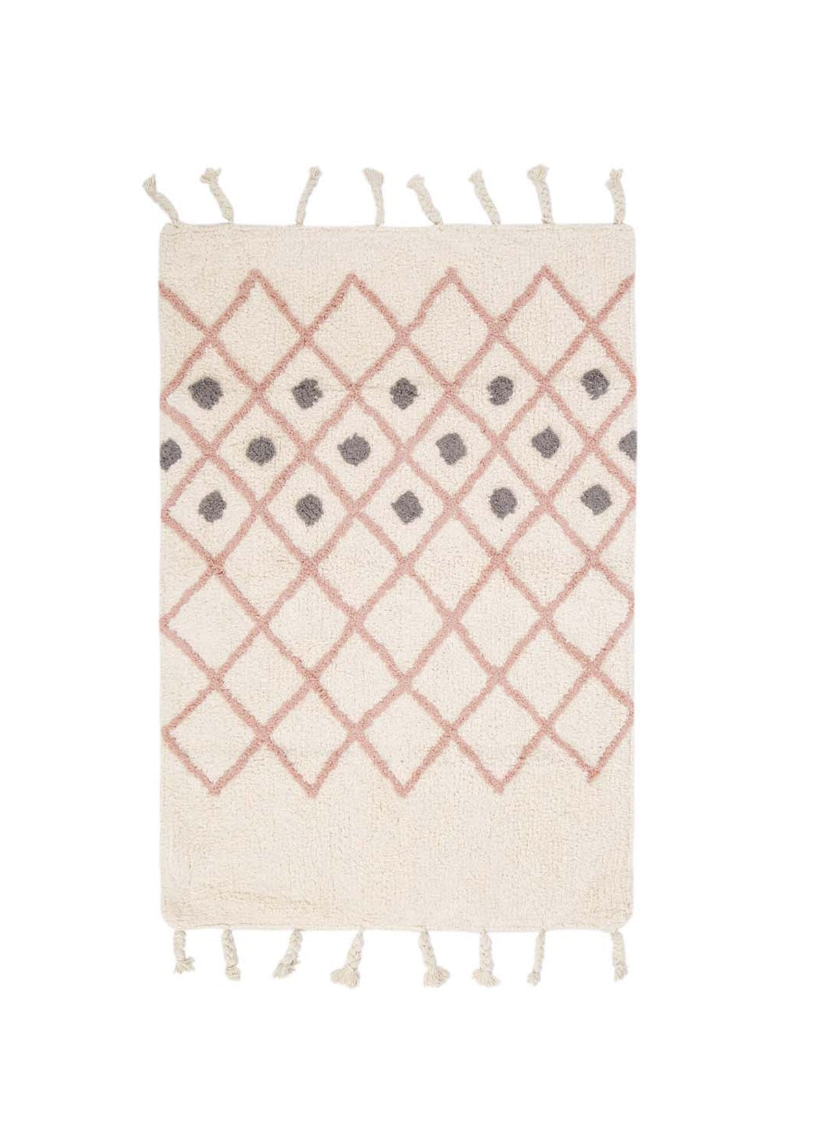 İRYA-Neveda Tekli Banyo Paspası %100 Pamuk 60X90 Pembe-Paspas-2-roqelvaxirum.shop