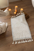 İRYA-Root Tekli Banyo Paspası %100 Pamuk 50X80 Cm Buz Mavi-Paspas-1-roqelvaxirum.shop