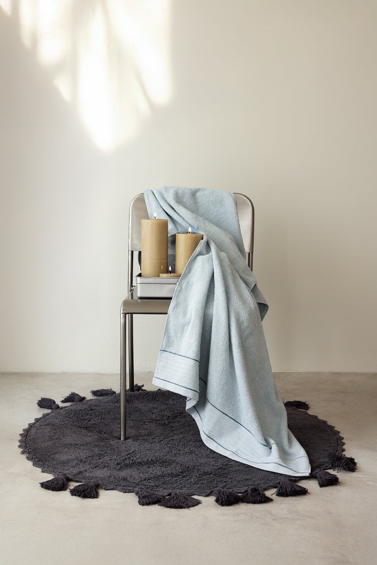 İRYA-Roya Banyo Havlusu 90X150 Cm Mavi-Havlu & Havlu Setleri-2-roqelvaxirum.shop