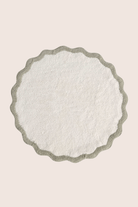 İRYA-Scallop Yuvarlak Banyo Paspası Bambu 90X90 Yeşil-Paspas-3-roqelvaxirum.shop