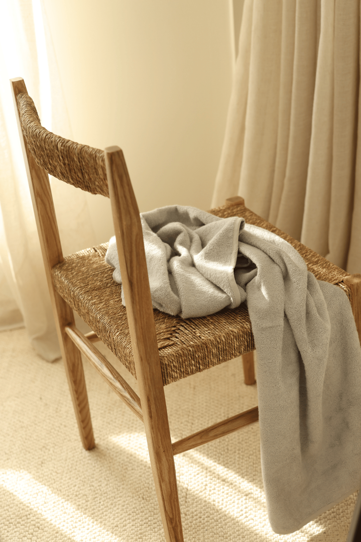 İRYA-Sedef Bambu Banyo Havlusu 70X140 Cm Gri-Havlu & Havlu Setleri-6-roqelvaxirum.shop