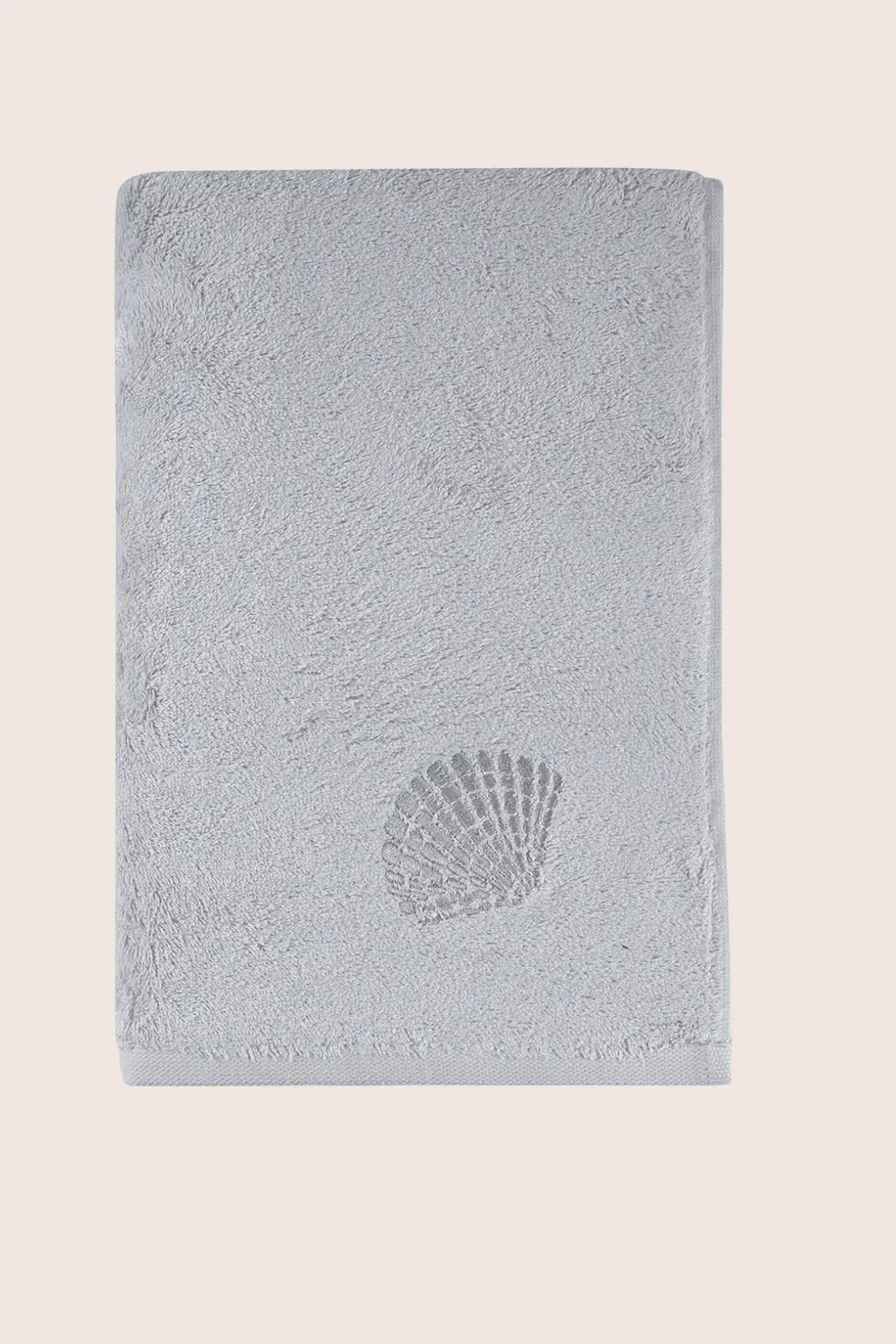 İRYA-Sedef Bambu Nakışlı Banyo Havlusu 70X140 Cm Gri-Havlu & Havlu Setleri-8-roqelvaxirum.shop