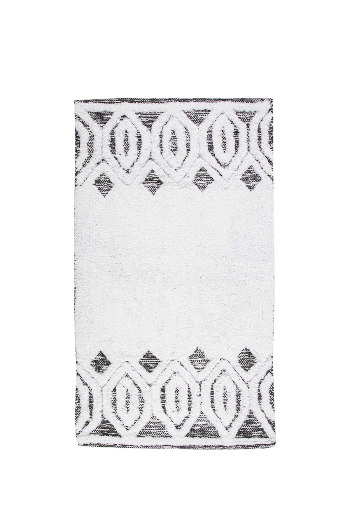 İRYA-Sherry Tekli Banyo Paspası %100 Pamuk 70X110 Gri-Paspas-2-roqelvaxirum.shop