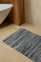 İRYA-Striped Denim Kilim Ekru/İNdigo 80X150-Kilim-2-roqelvaxirum.shop