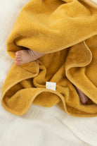 İRYA-Tiny Bear Organik Pamuk Bebek Kundak Hardal 75X75-Kundak-2-roqelvaxirum.shop
