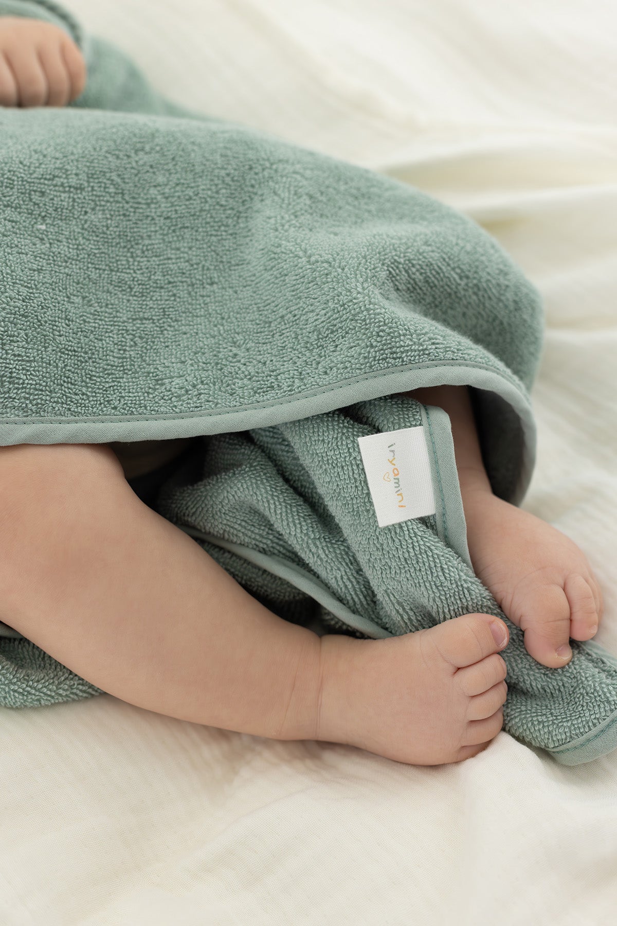 İRYA-Tiny Bear Organik Pamuk Bebek Kundak Mint 75X75-Kundak-2-roqelvaxirum.shop