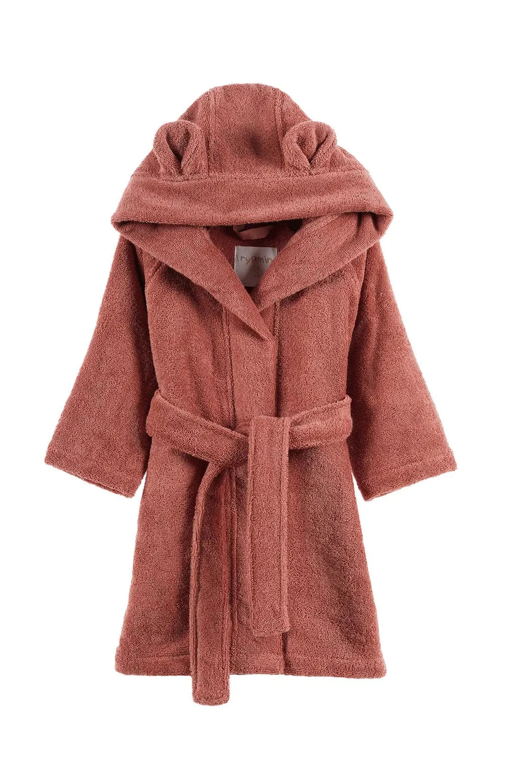 İRYA-Tiny Bear Organik Pamuk Çocuk Bornoz Kiremit-Bornoz-3-roqelvaxirum.shop