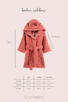 İRYA-Tiny Bear Organik Pamuk Çocuk Bornoz Kiremit-Bornoz-7-roqelvaxirum.shop