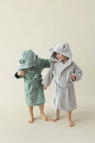 İRYA-Tiny Bear Organik Pamuk Çocuk Bornoz Mint-Bornoz-2-roqelvaxirum.shop