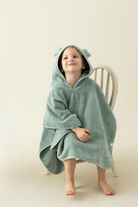 İRYA-Tiny Bear Organik Pamuk Çocuk Panço Mint-Panço-1-roqelvaxirum.shop