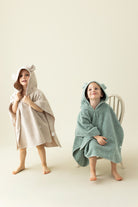 İRYA-Tiny Bear Organik Pamuk Çocuk Panço Mint-Panço-3-roqelvaxirum.shop