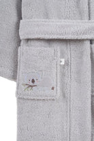 İRYA-Tiny Koala Organik Pamuk Nakışlı Çocuk Bornoz Gri-Bornoz-7-roqelvaxirum.shop
