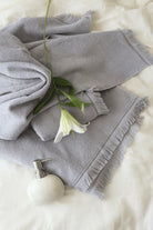 İRYA-Travertine %100 Pamuk Yüz Havlusu 50X90 Gri-Havlu & Havlu Setleri-5-roqelvaxirum.shop