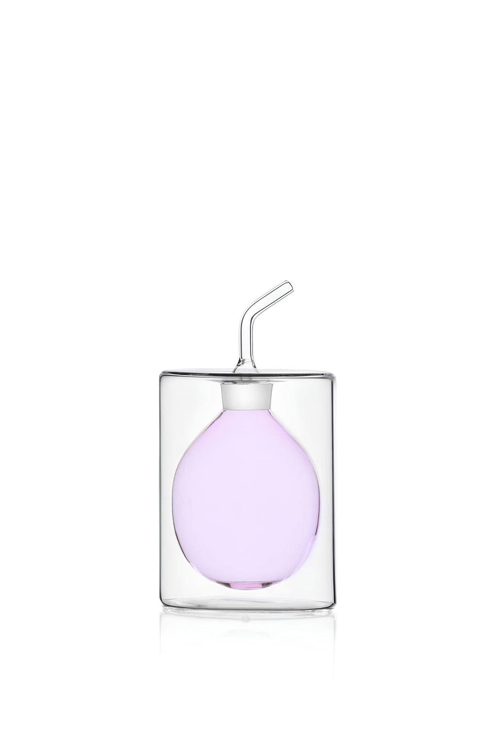 Ichendorf Milano-Çift Duvarlı Pembe Cam Yağ Şişesi 150ml-Yağ Şişesi-1-roqelvaxirum.shop