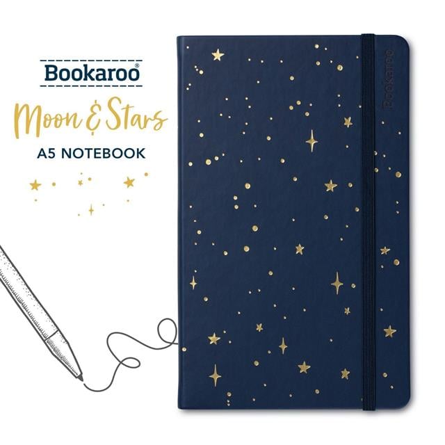If-Bookaroo A5 Moon And Stars Çizgili Defter-Çizgili-2-roqelvaxirum.shop
