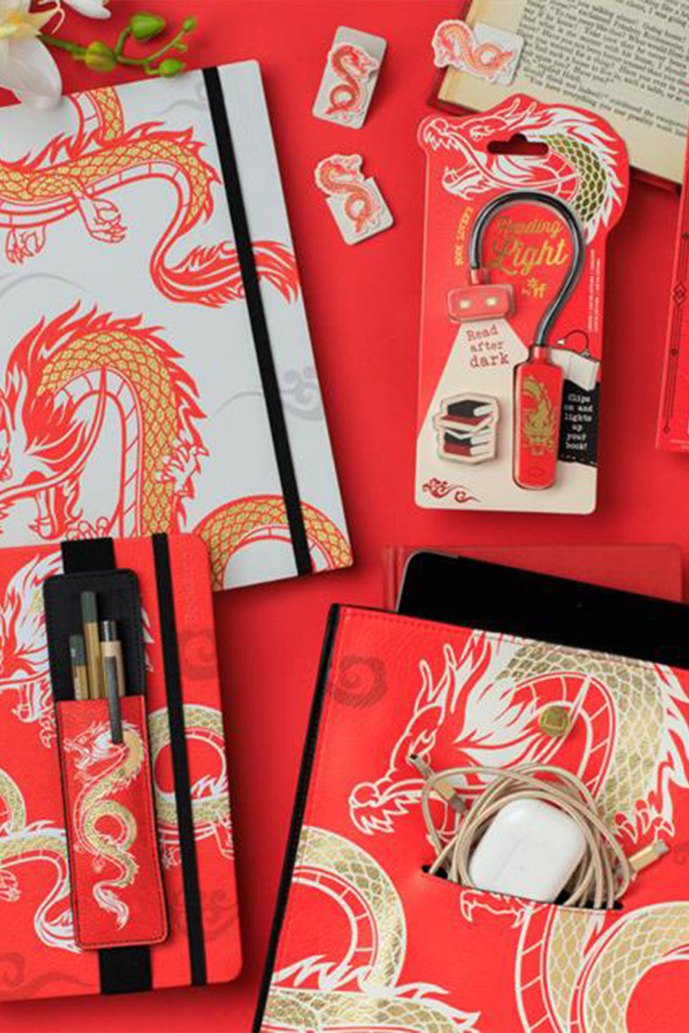 If-Bookaroo Books & Stuff Pouch Kitap&Defter Kılıfı Warrior Dragon-Defter-4-roqelvaxirum.shop