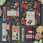 If-Bookaroo Pen Pouch Lastikli Kalemlik Dark Foral-Kitap Ayracı-2-roqelvaxirum.shop