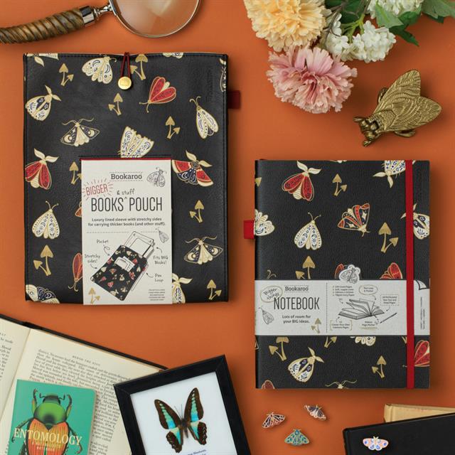 If-Bookaroo Pen Pouch Lastikli Kalemlik Dark Moth-Kitap Ayracı-2-roqelvaxirum.shop