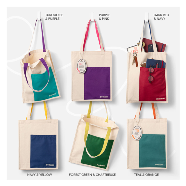 If Bookaroo Tote Çanta Gece Mavisi Sarı 38047