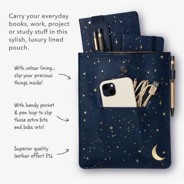 If-If Bookaroo Books & Stuff Pouch Kitap&Defter Kılıfı Moon & Stars-Defter-2-roqelvaxirum.shop