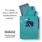 If-If Bookaroo Books & Stuff Pouch Kitap&Defter Kılıfı Turquoise-Defter-2-roqelvaxirum.shop