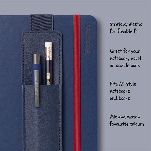 If-İf Bookaroo Pen Pouch Defter üstü Kalemlik Navy Lacivert-Kitap Ayracı-4-roqelvaxirum.shop