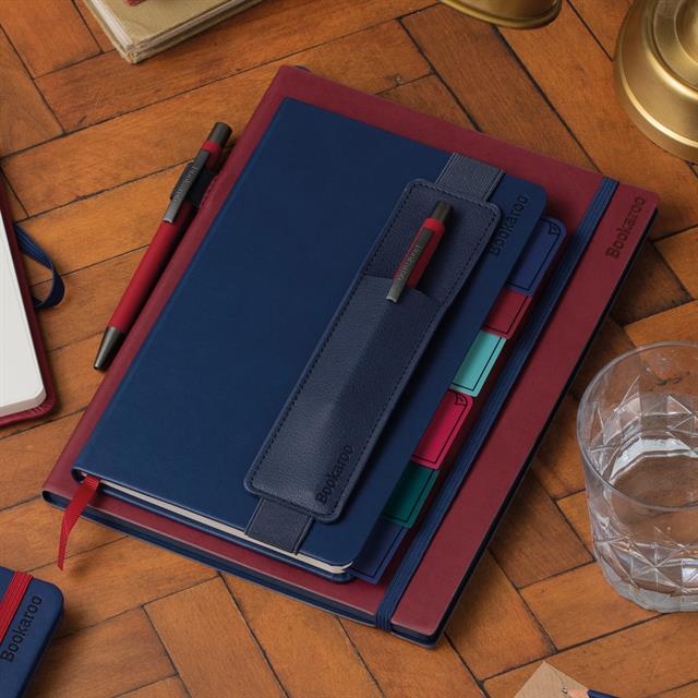 If-İf Bookaroo Pen Pouch Defter üstü Kalemlik Navy Lacivert-Kitap Ayracı-5-roqelvaxirum.shop
