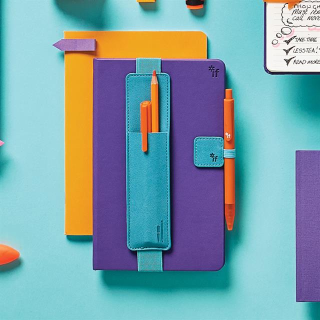If-İf Bookaroo Pen Pouch Defter üstü Kalemlik Turquoise Turkuaz-Kitap Ayracı-5-roqelvaxirum.shop