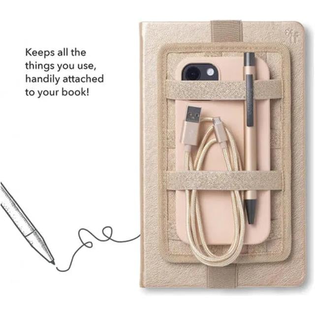If-İf Bookaroo Pen Pouch Notebook Tidy Defter üstü Düzenleyici Gold Altın-Kitap Ayracı-2-roqelvaxirum.shop