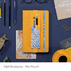 If-If Bookaroo Pen Pouch Sarı çiçekli Lastikli Kalemlik-Kitap Ayracı-2-roqelvaxirum.shop