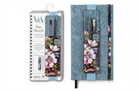 If-If Bookaroo Pen Pouch Siyah çiçekli Lastikli Kalemlik-Kitap Ayracı-2-roqelvaxirum.shop